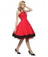 Women's Halter 50s Vintage Plus Sizes Swing Dress