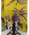 Beach Swing Dress,Print Maxi Sleeveless Yellow Summer Inelastic Thin