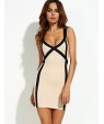 Women's Sexy Bodycon Party Plus Sizes Micro Elastic Sleeveless Above Knee Dress (Microfiber)