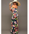 Women's Going out Vintage Slim Backless Sheath Dress,Floral Boat Neck Maxi Sleeveless