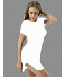 Women's Club Simple Plus Size / Sheath Dress,Solid Slim Round Neck Mini Short Sleeve More Colors Can Available