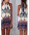 Women's Sexy Beach Casual Party Print Mini Dress