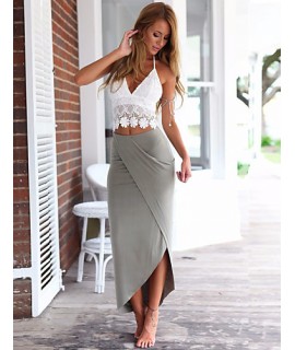 Women's Sexy/Bodycon/Beach/Casual/Lace/Party Micro-elastic Sleeveless A Set (Lace/Cotton)