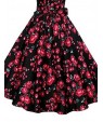 Women's Vintage/Party/Plus Sizes Flower Print 1950's Prom SwingDress (Polyester/Cotton Blends)