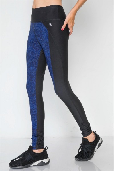 Dazzling Blue Workout Activewear Athletic Leggings