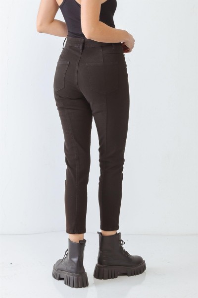 Studded Skinny Rivet Two Pocket High Waist Pants